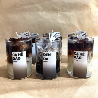 Nến thơm cà phê, nến cốc cà phê trang trí cà phê dảo, đen đá, cold brew dễ thương
