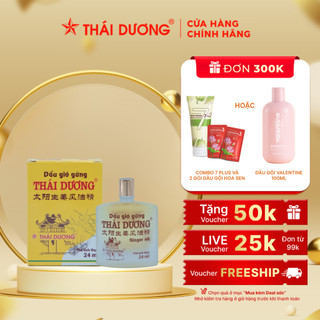 Dầu gió gừng Thái Dương 24ml - Sao Thái Dương