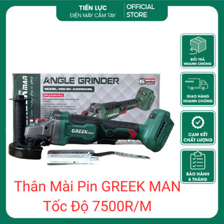 Thân máy mài pin greek man động cơ không chổi than đá 100 chân pin phổ thông bảo hành 6 tháng cực khoẻ
