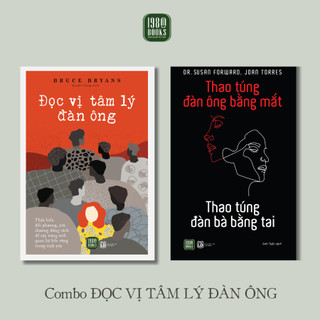 Combo sách - đọc vị tâm lý đàn ông + thao túng đàn ông bằng mắt, thao túng đàn bà bằng tai