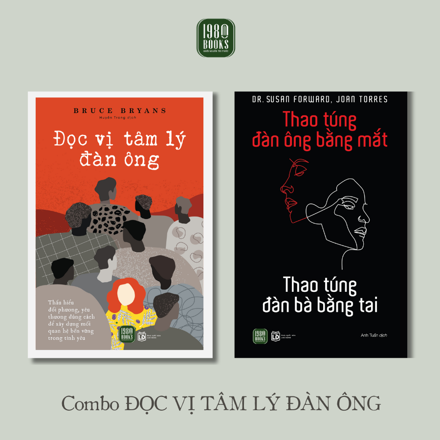 Combo 2 Sách - Đọc Vị Tâm Lý Đàn Ông + Thao Túng Đàn Ông Bằng Mắt, Thao Túng Đàn Bà Bằng Tai (1980 B