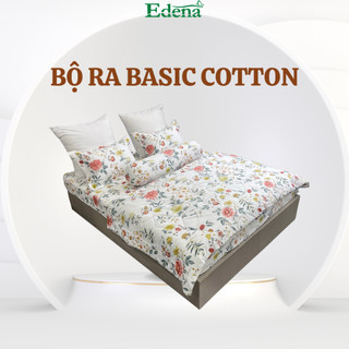Bộ 5 món chăn chần, ga chun chất liệu Cotton cao cấp Edena Basic