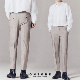 Quần vải cạp chun ẩn - LW tapered hidden banding slacks 12032