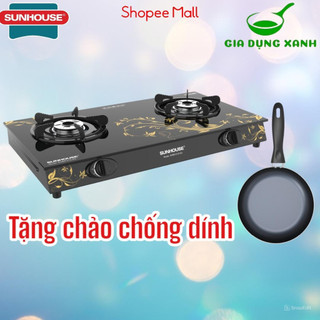 Bếp gas đôi dương kính sunhouse bảo hành chính hãng toàn quốc