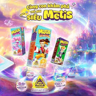 Sữa cacao lúa mạch dinh dưỡng Metis 110ml- 170ml