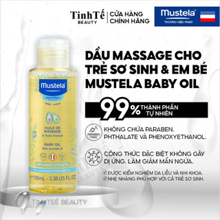  Dầu Massage Cho Trẻ Sơ Sinh & Em Bé Mustela baby oil 100ml 