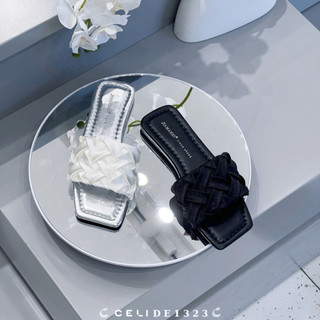 Dép bệt nữ Celi Shoes 1cm gót bệt da bóng DE1323