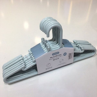 Bộ 10 móc áo hara 182 inochi - nhựa pp cao cấp, bền bỉ, chống cong vênh