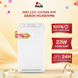 Máy lọc không khí Daikin MC40UVM6 Công suất 23W Đèn báo hoạt động, Đèn báo chất lượng không khí, Hút gió 3 hướng