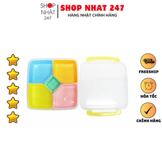 [Hỏa Tốc HN] Hộp nhựa đựng thực phẩm cao cấp 5 ngăn Inomata Nhật Bản