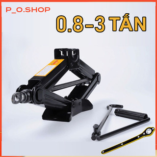 Bộ kích gầm ô tô, kích thay lốp cho xe hơi có đòn bẩy nâng gầm dễ dàng trọng tải 0.8-2 tấn
