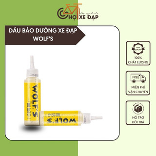 Dầu bảo dưỡng xe đạp WOLF chất lượng, an toàn, dễ sử dụng giúp tăng độ bền và tuổi thọ cho các linh kiện xe đạp