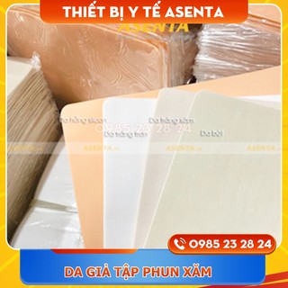 10 miếng Da giả tập phun xăm, Da học phun xăm, da trơn, da hồng silicon