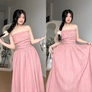 Váy cúp ngực váy đi biển dáng dài maxi đầm body tiểu thư xòe Firstdateclothing