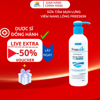  Sữa Tắm Viêm Nang Lông Freeskin 250ml Giảm Viêm Nang Lông Mụn Cơ Thể Mờ Thâm Dưỡng Trắng Da- Shop Hello Sun 