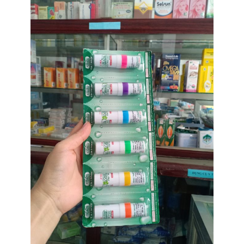 Ống hít mũi Bạc hà 2 đầu - Ống hít Thái - giảm nghẹt mũi, xoang, nhức đầu