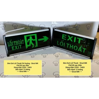 Đèn chiếu sáng thoát hiểm khẩn cấp, sự cố, thiết bị phòng cháy chữa cháy. Exit mắt mèo, exit 2 mặt, exit chỉ hướng