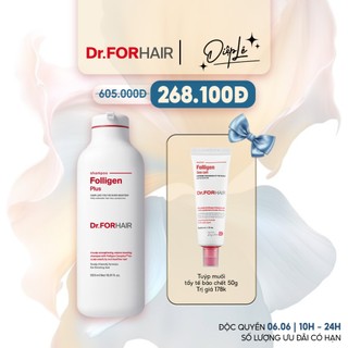  Dầu gội đầu sạch gàu, hỗ trợ mọc tóc, giảm rụng tóc Dr.ForHair Folligen Plus Shampoo 500ml