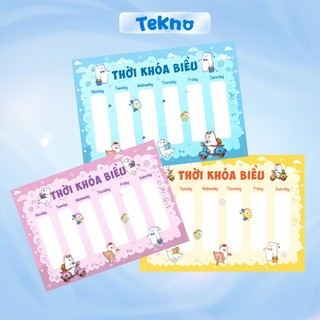 Set 3 thời khoá biểu ngẫu nhiễn sáng tạo đột phá