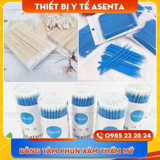 Tăm bông phun xăm thẩm mỹ, Tăm bông nối mi, tháo mi, lấy tê phun xăm