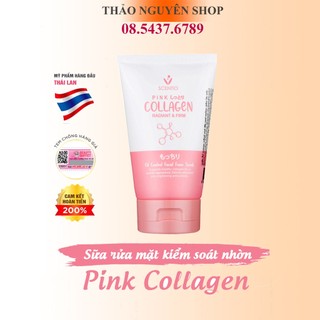 Sữa rửa mặt kiểm soát nhờn Scentio Pink Collagen Radiant & Firm Oil Control Facial Foam Scrub 100ml