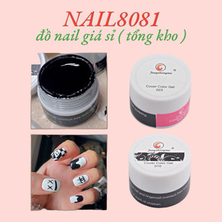 Gel vẽ đặc Jengshangmei , Vẽ nổi lẻ Đen Trắng làm móng