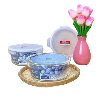 Thố lock&lock thủy tinh có nắp cao cấp 950ml dùng được trong lò vi sóng, lò nướng…