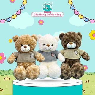 Gấu Bông Teddy Lông Xoắn Má Hồng Cao Cấp 60cm Gấu Bông Online