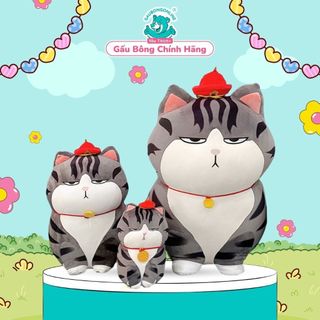 Gấu bông Mèo hoàng thượng ngầu cool cực chất | Kích thước 30 cm -45 cm- 60 cm