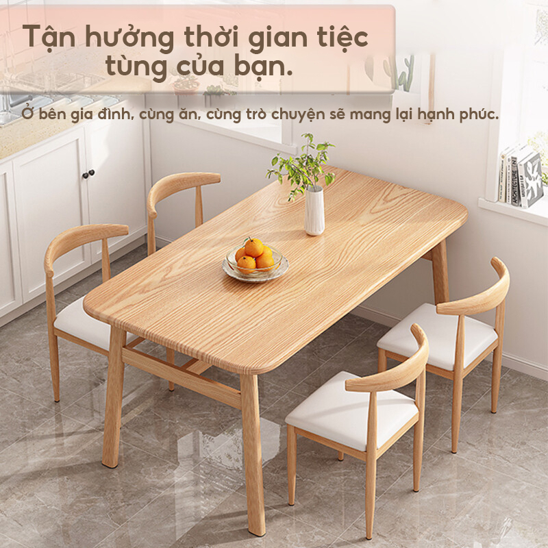 Bali Bàn Ăn Đẹp Mdf Gỗ 140cm Bàn Gỗ Gia Đình Bàn Ăn Phòng Khách Dễ Lắp Ráp Phong Cách Hiện Đại Cao Cấp | BigBuy360 - bigbuy360.vn