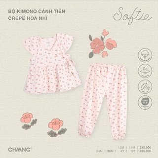 Chaang Bộ kimono cánh tiên Crepe SS2024D07
