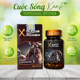 Tăng cường sinh lý nam thảo dược X Dương Power giúp bổ thận, tráng dương, tăng sinh lực - Chai 30 viên (X Dương Power)