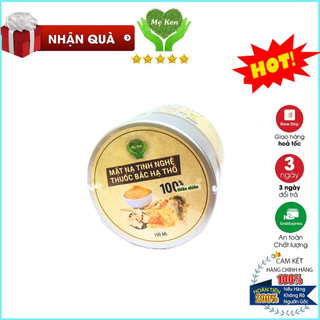 Mặt nạ tinh nghệ thuoc bac hạ thổ Mẹ Ken 100ml, xông hơ sau sinh, làm trắng da
