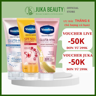 Sữa dưỡng thể trắng da Vaseline Gluta-Hya Body Tone Up UV Lotion/ Daily Protection & Brightening Serum SPF50+ PA++++