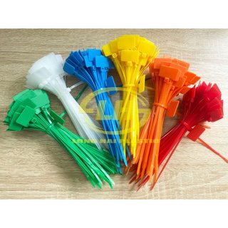 Combo dây rút đánh dấu 6 màu - dây rút thẻ tag - đánh dấu dây điện, cây cảnh, hồ câu