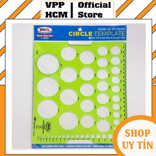 Thước lỗ tròn winq c-2004 -thước vẽ hình tròn
