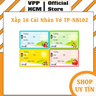 Xấp 16 cái nhãn vở điểm 10 thiên long tp-nbl02