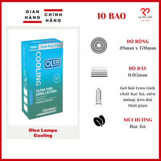 Bao Cao Su OLEO LAMPO Cooling: Mát Lạnh, Siêu Mỏng, Kéo Dài Thời Gian #lalenlien