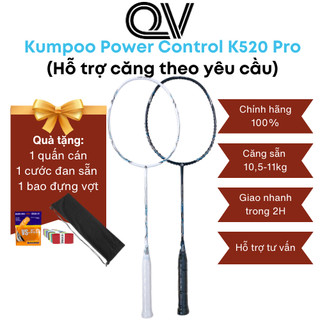 Vợt cầu lông Kumpoo K520 Pro chính hãng Quốc Việt Badminton công thủ toàn diện, vợt giá rẻ