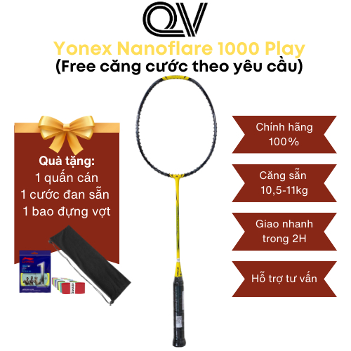 Vợt cầu lông Yonex Nanoflare 1000 Play chính hãng Quốc Việt Badminton phù hợp với mọi người chơi