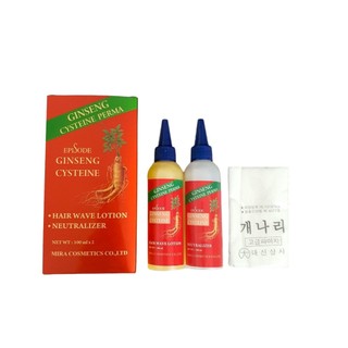 Thuốc Uốn Tóc Sâm Đỏ Gingsen MIRA (100ml x2)