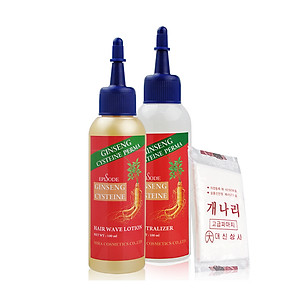 Thuốc Uốn Tóc Sâm Đỏ Gingsen MIRA (100ml x2)