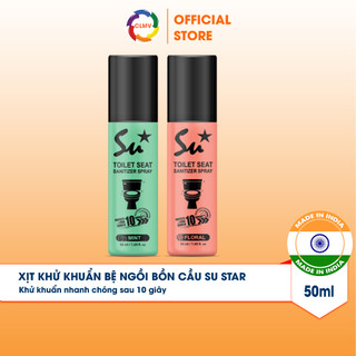 Xịt khử khuẩn bệ ngồi bồn cầu Su Star 50ml - Sử dụng trước khi đi vệ sinh để ngăn ngừa vi khuẩn và các bệnh truyền nhiễm