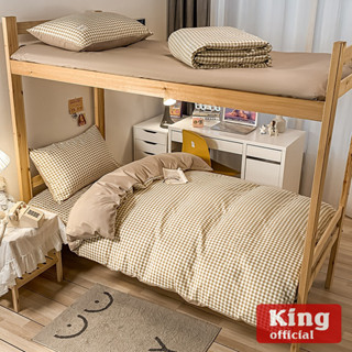 Ga trải giường kí túc xá, ga gối poly cotton, ktx 80x190cm giường đơn, grap giường tầng -kingbedding