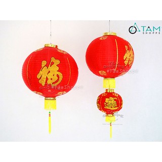 [LOẠI 1 - VẢI DÀY ĐẸP] LỒNG ĐÈN TRUNG THU MÀU ĐỎ SỐ 03 (TRÒN)