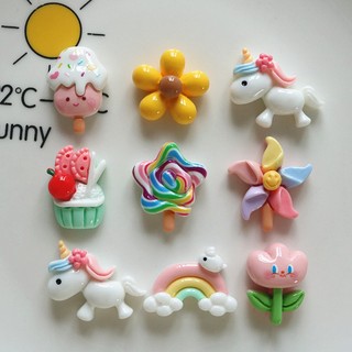 Jibitz, sticker, charm ngựa đáng yêu trang trí dép sục