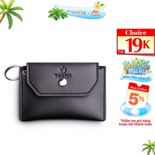 Ví da móc khóa nắp gập hình thang Yuumy Seasand YMK16