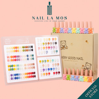 Set sơn gel Very Good Nail 60 màu - Bộ sơn gấu tone màu Hàn Quốc (tặng kèm bảng màu mica + 1 cặp base top)