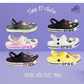 Dép cross đế thấp nữ bánh mì sục nam KORO chống trơn trượt đi mưa đi biển    êm chân siêu bền BAYA