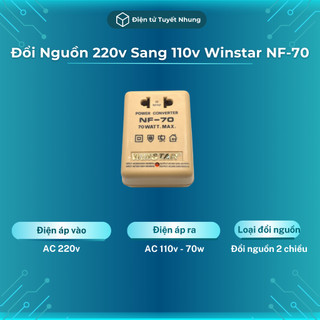Đổi nguồn 220v sang 110v và ngược lại winstar nf-70 - cục đổi điện 110v 220v bh lỗi 1-1 7 ngày